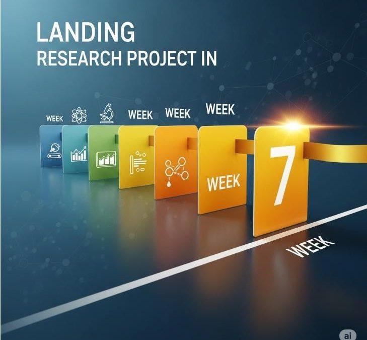 Aterriza tu proyecto de investigación en 7 semanas
